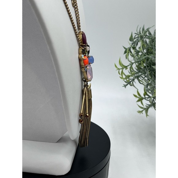 J.‎ Crew Iridescent Pink Rhinestone
Star Tassel Charm Pendant
Necklace - Picture 10 of 16